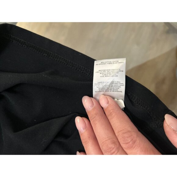 Mens Express Black Long Sleeve Button-Down Shirt XL With Stretch & Moisture Wick - Picture 7 of 7